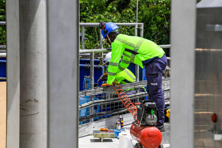 Intervention de collaborateurs - Usine Saint -Louis, Saint-Laurent du Maroni