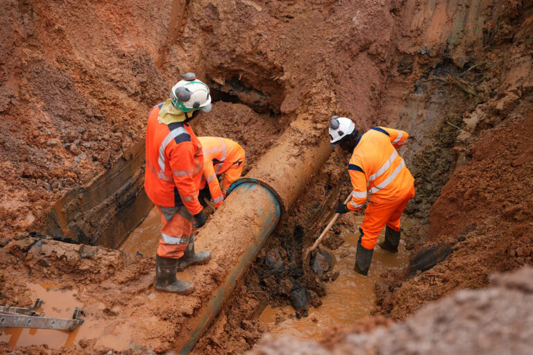 Réparation d'une canalisation - Secteur CACL